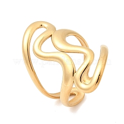 Offene Manschettenringe aus Edelstahl 304 für Damen&nbsp;RJEW-L342-13G