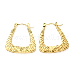 Boucles d'oreilles créoles en acier inoxydable 304 pour femmes&nbsp;EJEW-L296-037G