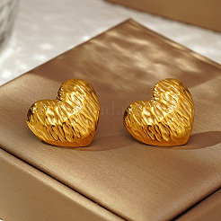 Elegantes pendientes de corazón de acero inoxidable 304&nbsp;TR6731