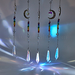 1 ensemble de décorations suspendues en forme de lune en alliage&nbsp;HJEW-GA0001-36