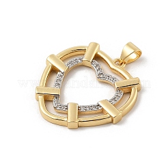 Ottone micro spianare pendenti zirconi&nbsp;KK-U047-22GP