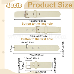Hebillas de cuero de imitación pu&nbsp;BUTT-WH0027-46P-03