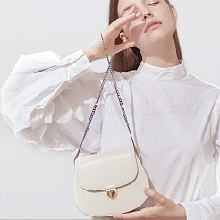 1 poignée de sac en alliage de zinc avec chaîne gourmette&nbsp;FIND-WR0008-78C