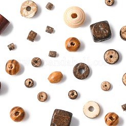 Natürliche Kokosnussperlen und Holzperlen&nbsp;WOOD-FS0002-35