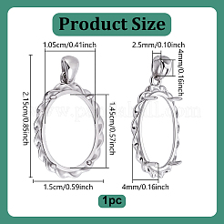 1 pz. 925 cabochon pendenti in argento sterling&nbsp;STER-GA0001-45