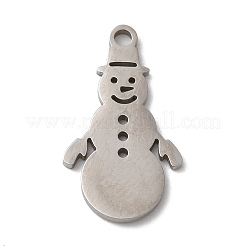 Pendentifs de Noël en acier inoxydable 201 anti-ternissement&nbsp;STAS-D053-01P