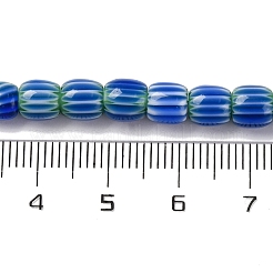 Colliers de perles chevron en fil de verre filé à la main&nbsp;LAMP-K041-01A-21