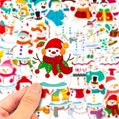 Weihnachtsmotiv 50 Stück selbstklebende Bildaufkleber aus Papier&nbsp;AJEW-S036-15