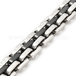 Bracelets de montre en acier inoxydable 201 avec placage ionique (IP)&nbsp;STAS-E165-12BP