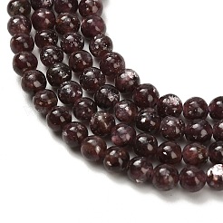 Natürliche Lepidolith / lila Glimmer Steinperlen Stränge&nbsp;G-H335-B03-4mm-A