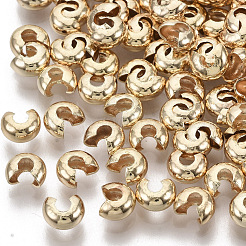 Couvre de perles à écraser en laiton &nbsp;KK-S354-214A-NF