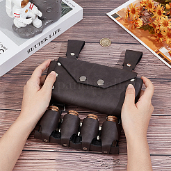 Bolsas de cintura con cinturón de pociones mágicas de cuero pu retro&nbsp;AJEW-WH20009-43