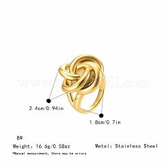Anillos de acero inoxidable 304 con espiral geométrica&nbsp;PQ1918-3