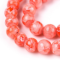 Perle tonde di vetro da trafila&nbsp;GLAD-WH0001-01-05