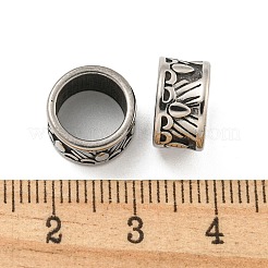 Perline in acciaio inossidabile chirurgico 316 con foro largo&nbsp;STAS-Q326-09AS-04