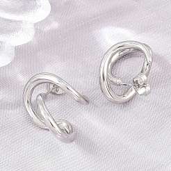 Boucles d'oreilles à clous irrégulières en acier inoxydable 304&nbsp;SA-CBABBA6-02P
