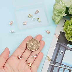 18 pz. 6 ganci per tubi in ottone con strass di cristallo&nbsp;FIND-NB0003-06