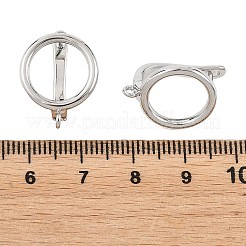 Componentes para pendientes de aro de latón Shegrace&nbsp;XGRQ79244-942P