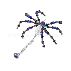 3 pz 3 colori Halloween tema ragno pendenti in vetro&nbsp;PALLOY-JF02882