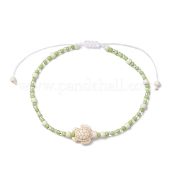 2 Stück verstellbare geflochtene Perlenarmbänder aus Glasssamen&nbsp;BJEW-JB11664