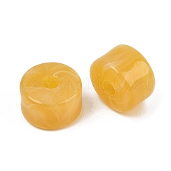 Cuentas de imitación de piedras preciosas de acrílico opaco de dos colores&nbsp;AC-CBA3EFE-02Q