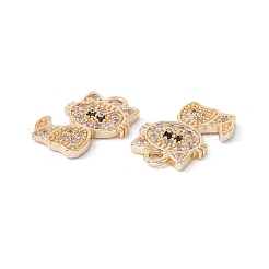Pendentifs avec zircon cubiques à micro-pavés en laiton&nbsp;ZIRC-P100-03G