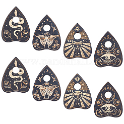 8 Stück Mini-Holz-Kristallkugel-Displayständer&nbsp;AJEW-CN0007-77