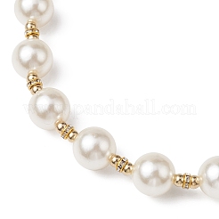 Set di collane rotonde con perle finte acriliche e orecchini pendenti da donna&nbsp;SJEW-JS01304
