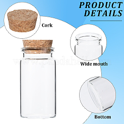 Botellas de vidrio frasco de vidrio grano contenedores&nbsp;AJEW-SP0003-91A