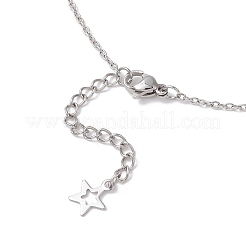 Collares de lazo de acero inoxidable 304&nbsp;NJEW-JN05512-01