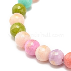 Conjunto de pulseras elásticas con cuentas de jade natural&nbsp;BJEW-JB07789