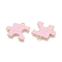 Pendentifs d'émail en alliage&nbsp;ENAM-T024-14B-G