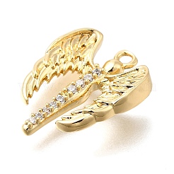 Colgante micropavé cubic zirconia de latón&nbsp;KK-U061-16G