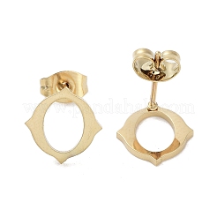 Boucles d'oreilles à tige en acier inoxydable 304 plaqué sous vide PVD pour femmes&nbsp;EJEW-A048-33G