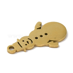 Pendentifs de Noël en acier inoxydable 201&nbsp;LS-STAS-D053-01G