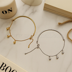 2 bracelet à maillons en acier inoxydable de 2 couleurs&nbsp;BJEW-GO0002-02