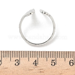 Bagues de manchette ouvertes en acier inoxydable 304 pour femmes&nbsp;RJEW-A086-05P