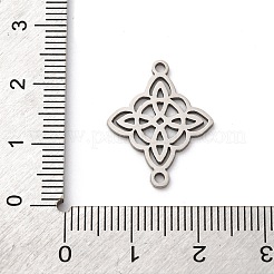 201 Edelstahl Hohle Hexenknoten Verbindungsanhänger&nbsp;STAS-V014-02P