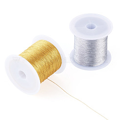 2 rollo de hilo metálico PET redondo de 3 capas y 2 colores&nbsp;MCOR-TA0001-03A
