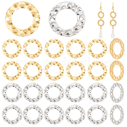 Ph pandahall 60 pz anelli di collegamento, Anelli connettori per gioielli da 15 mm 304 collegamenti con ciondoli a forma di cerchio in acciaio inossidabile per collane, bracciali, gioielli, artigianato fai da te, acciaio inox / oro