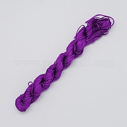 10 нейлон ювелирные изделия м нити, шнур нейлона для пользовательских тканые браслеты делает, фиолетовые, 2 мм