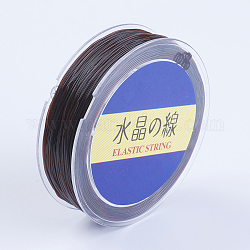 Японские круглые эластичные хрустальные струны, эластичная нить для бисера, для изготовления эластичного браслета, седло коричневый, 1 мм, 30 ярдов / рулон, 90 фут / рулон