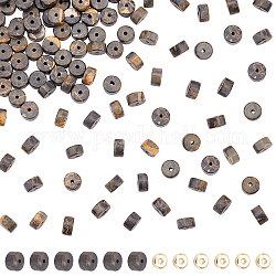 Nbeads 2 Stränge Naturbild-Jaspis-Perlenstränge, heishi Perlen, flach rund/Scheibe & 100 Stück CCB-Kunststoff-Abstandsperlen, Flachrund, 6x3~3.3 mm, Bohrung: 0.8 mm, ca. 122 Stk. / Strang, 18.5 Zoll (47 cm)