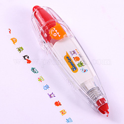 Abs украшение ручка, симпатичная коррекционная лента, стикеры скрапбукинга, красные, 11x2.7x2 см