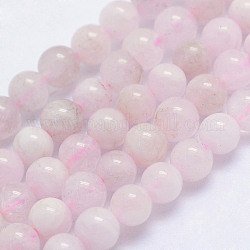 Chapelets de perles en morganite naturelle, ronde, grade AB, 4~4.5mm, Trou: 1mm, Environ 98 pcs/chapelet, 15.5 pouce (39.5 cm)