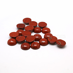 Cabochons de jaspe rouge naturel, demi-rond / dôme, 10x4~5mm