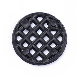 Junta de malla de plástico circular, negro, 25x1.5mm