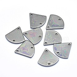 Messingverbinder Stecker, Bleifrei und Cadmiumfrei und Nickel frei, Dreieck, Metallgrau, 12.5x13x1 mm, Bohrung: 1 mm