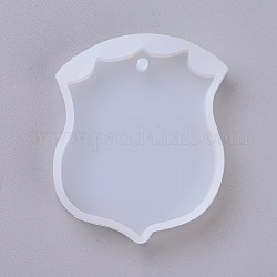 Pendant Silicone Molds, Resin Casting Molds, For UV Resin, Epoxy Resin Jewelry Making, Apron, White, 57x46x8mm, Hole: 2.8mm