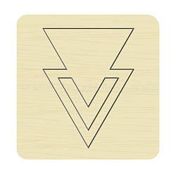 Matrice de découpe de coupe de bois, avec de l'acier, pour bricolage scrapbooking / album photo, carte de papier de bricolage décoratif, triangle, motif de triangle, 8x8x2.4 cm